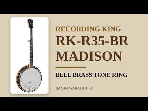 Recording King RK-R35-BR Madison Maple Resonator Banjo with Tone Ring image 4