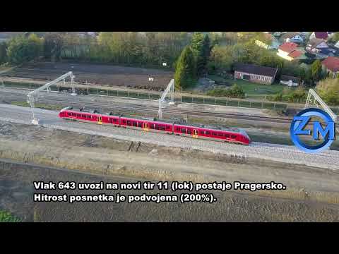 Pragersko - Uvoz vlaka 643 v novi lok (tir 11)
