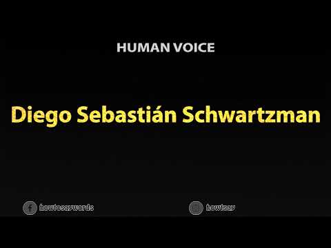 How to Pronounce Diego Sebastian Schwartzman