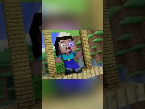 minecraft animation Can baby steve rescue from the witch girl? #shorts #minecraft #viral