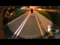 A Girl In A Skirt And Pantyhose On The Roller Skate On The Road
