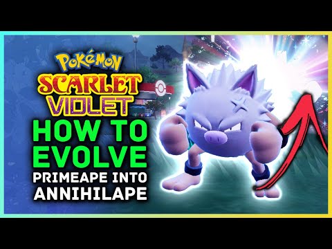 Pokemon Scarlet and Violet - How to Evolve Primeape into Annihilape New Evolution