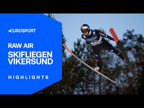 Wellinger beschenkt Deutschland | Raw Air | Skifliegen in Vikersund | Highlights auf Deutsch