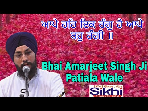 Ape Har Ek Rang Hai Bhai Amarjeet Singh Ji Patiala Wale