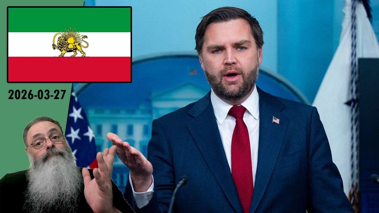 #Irã 2026-03-27: TRUMP encarrega J.D. VANCE de ENCERRAR a GUERRA com o IRÃ, mas POR QUE a PRESSA?