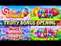 Fruity Bonus Opening! With Sweet Bonanza, Sweet Bonanza Xmas, Fruit Party and Fruit Party 2