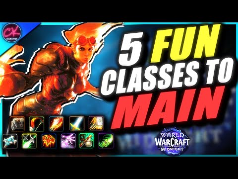 The 5 MOST FUN Classes YOU Could MAIN In WoW Midnight!