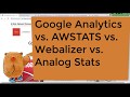 Traffic Stats Comparison Google Analytics Vs CPanel AWSTATS Vs Webalizer Vs Analog Stats