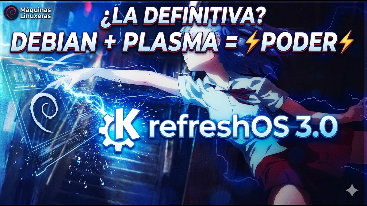 ¡Probé refreshOS 3.0! La mezcla PERFECTA de Debian y KDE Plasma 🐧