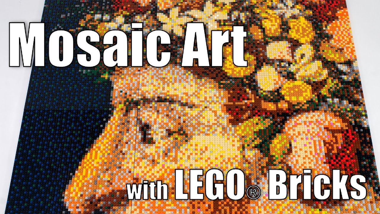 Mosaic Art with LEGO Bricks - Speed Build