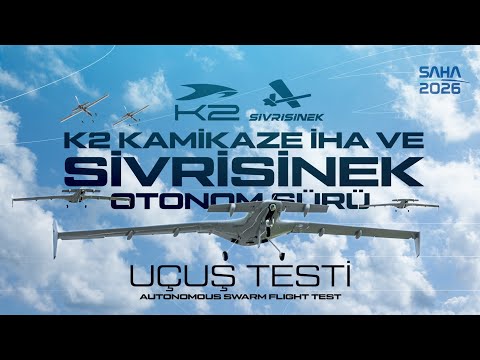 #K2 KAMİKAZE İHA, #SİVRİSİNEK Akıllı Dolanan Mühimmat | Otonom Sürü Uçuş Testi