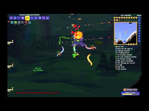 Terraria 1.3 Expert Multiplayer: Pumpkin Moon!(21)