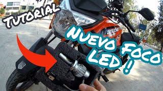 Como cambiar un foco a led TEN UNA MEJOR ILUMINACIÓN Nuevo foco a la DT 150 Sport