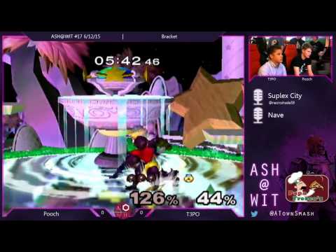 Melee Bracket ASH@WIT 6/12/15 - Pooch (Samus, Fox) vs TP30 (Sheik)