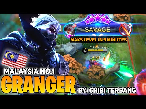 SAVAGE! 9 Minute Maks Level [Top Global Granger] By Chibi Terbang - Mobile Legends