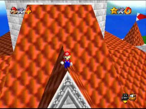 comment monter sur le toit du chateau mario 64 ds