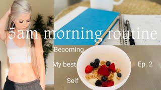 5am Productive Morning Routine As a Working Mom | Becoming My Best Self | ep. 2