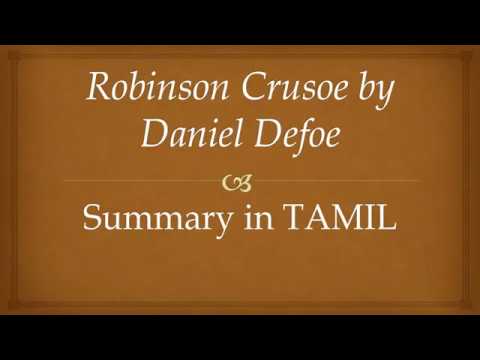 Robinson Crusoe by Daniel Defoe Summary in Tamil