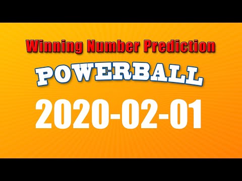 Winning numbers prediction for 2020-02-01|U.S. Powerball