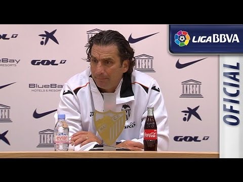 Rueda de Prensa de Pizzi tras el Málaga CF (0-0) Valencia CF - HD