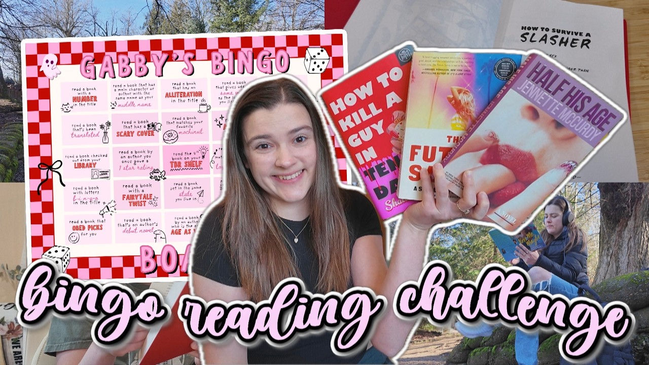 bingo prompts control my reading for a week 📚🎧💌📖☕ [reading challenge episode 1]