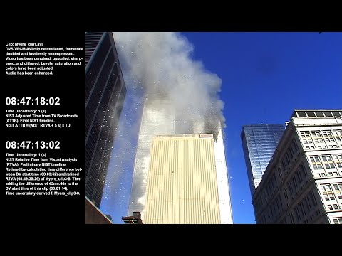 8:47:05am - 8:48:35am / WTC-1 E Face / Raw Video by Scott Myers - Part 1 of 5