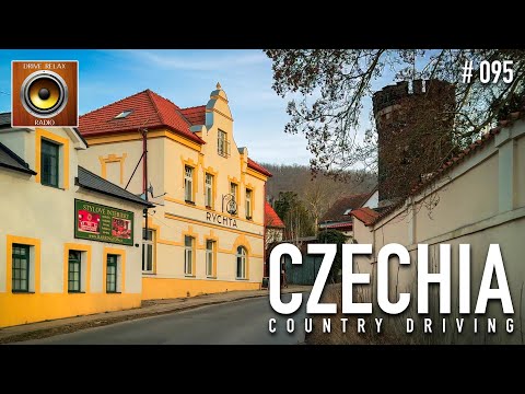 Scenic Drive Through Central Bohemian Villages 🚗✨ Czech Republic 4K HDR + Relaxing Country Music