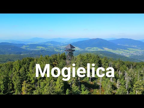 Mogielica z drona- Beskid Wyspowy, Korona Gór Polski