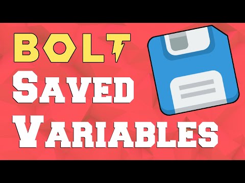 Saving Data in Bolt Visual Scripting