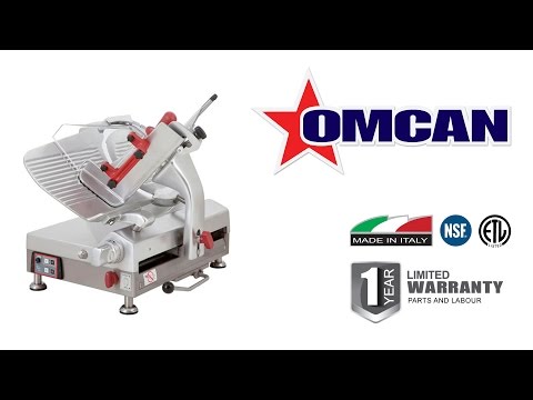 Video thumbnail for Omas 13″ Blade Gear-Driven Automatic Slicer with Plexiglass Protection | Trento – 0.6 HP, 120 V