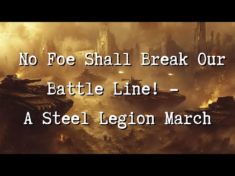 No Foe Shall Break Our Battle Line! - A Steel Legion March Song | Warhammer 40k Inspired Music