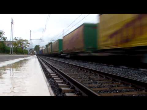 SPETTACOLO BAGNATO-E655 IN TESTA AL NOTHEGGER PROVENIENTE DA NORD