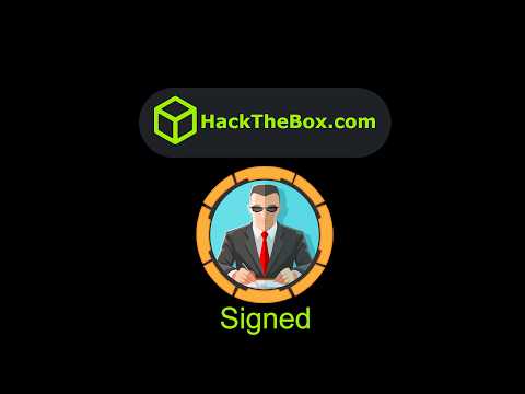 HackTheBox - Signed