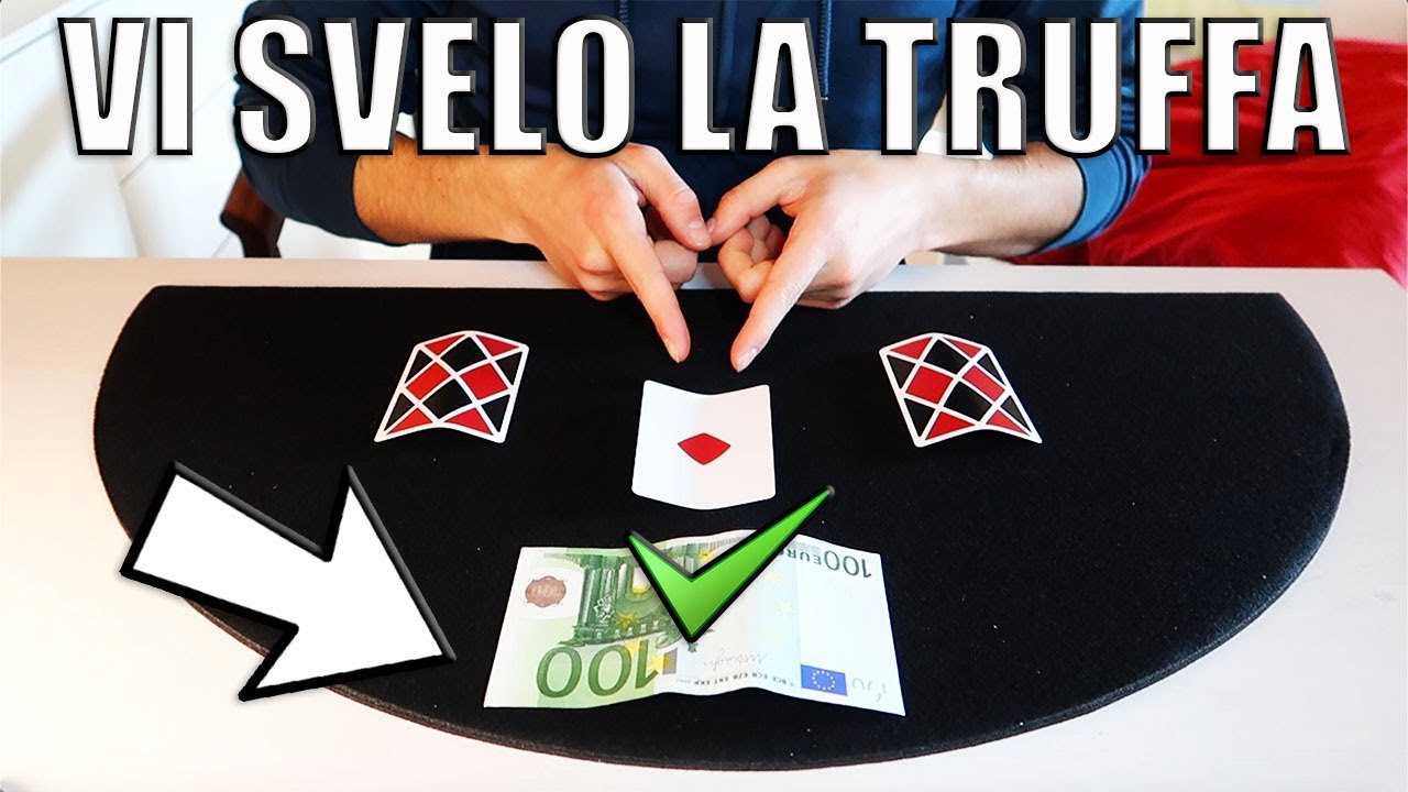 SVELO LA VERA TRUFFA DELLE 3 CARTE - Come non farti fregare