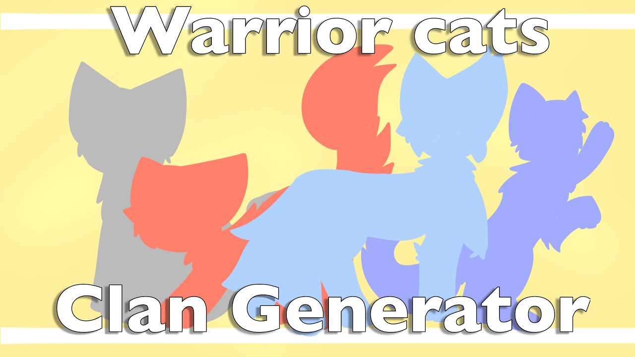 Warrior cats clan generator ocs!!