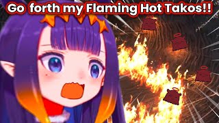 Ina makes us Takos evolve into Flaming Hot Takos and forces us to explode