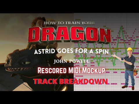 How To Train Your Dragon | John Powell  - Astrid Goes For A Spin | MIDI Mockup | TRACK BREAKDOWN