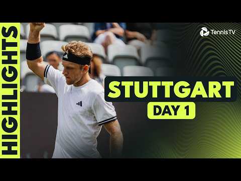 Davidovich Fokina Faces Bellucci; Landaluce & More Feature | Stuttgart 2026 Day 1 Highlights