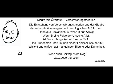 Moritz teilt Överthun  (23)  Verschwörungstheorien