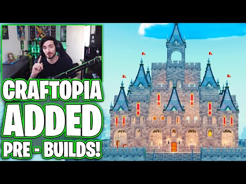 Craftopia Added Pre-Builds! | Log Houses, Castles, Shops, 150+ Furniture | Caztecx