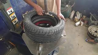 Santro xing with neo alloy wheels and maxxis low profile tyres