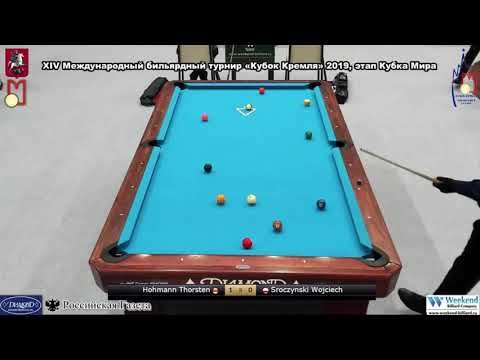 Hohmann Thorsten (GER) - Sroczynski Wojciech (POL) Kremlin Cup 10 ball 2019