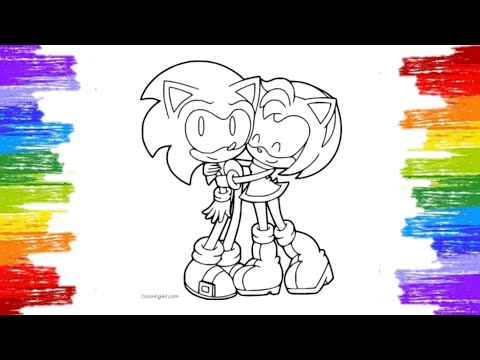 Sonic & Amy Rose Love Coloring Page/Cartoon_On_On_feat.Daniel_Levi[NCS Release]