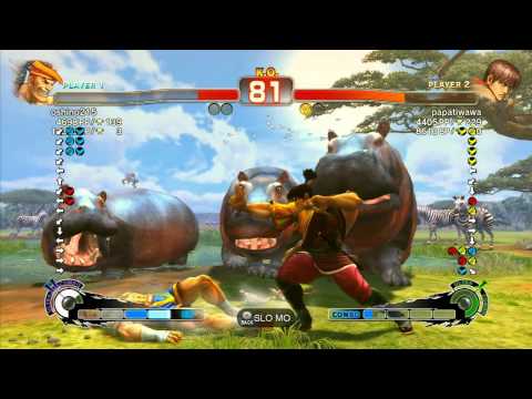 SSF4 AE: oshino215 (Adon) vs papatiwawa (Guy) - Ranked Match (720p HD)