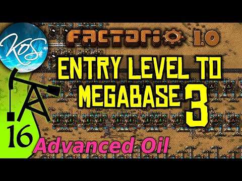 Factorio 1.0 Entry Level to Megabase 3, Ep 16: ADVANCED OIL SETUP - Guide, Tutorial