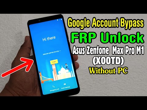 Asus Zenfone Max Pro M1 (X00TD) FRP Unlock or Google Account Bypass || Without PC