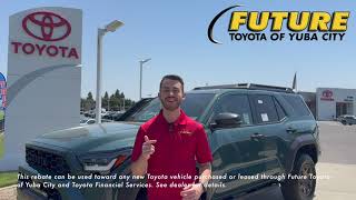 Military Rebate Offer at Future Toyota of Yuba City