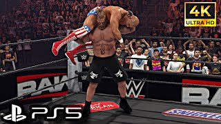 Brock Lesnar vs Kurt Angle - Suplex City Showdown | WWE 2K24 | PS5 [4K60]