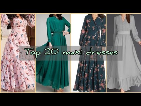 Top 20 Maxi dresses for women | Maxi dresses western wear dress | #review #top20 #fashion #maxidress