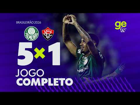 JOGO COMPLETO: PALMEIRAS X VITÓRIA | CAMPEONATO BRASILEIRO | ge tv
